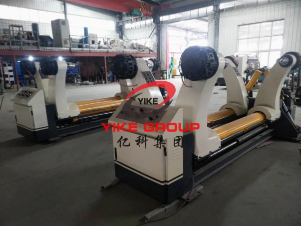 Corrugated Carton Box Making Machine Paper Production Line Electric Reel Paper Unwinder Hydraulic Shaftless Mill Roll Stand